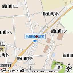 邑知郵便局周辺の地図