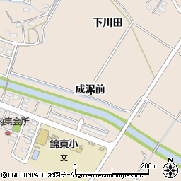福島県いわき市錦町成沢前周辺の地図