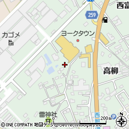 栃木県那須塩原市西富山周辺の地図