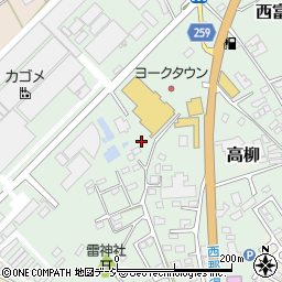 栃木県那須塩原市西富山周辺の地図