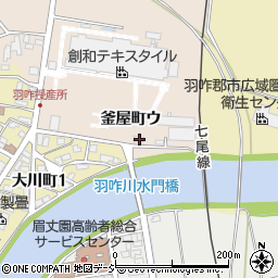 石川県羽咋市釜屋町ウ152周辺の地図