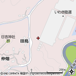 福島県いわき市三沢町田島周辺の地図