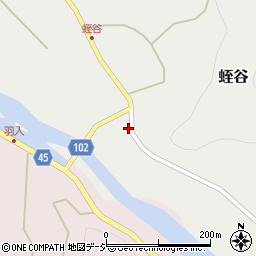 富山県下新川郡朝日町蛭谷458周辺の地図