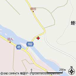 富山県下新川郡朝日町蛭谷166周辺の地図