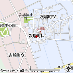 石川県羽咋市次場町レ周辺の地図