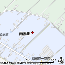 栃木県那須塩原市南赤田周辺の地図