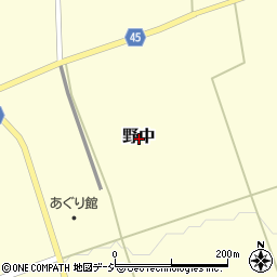 富山県下新川郡入善町野中周辺の地図