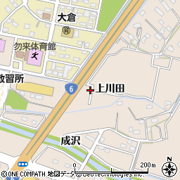 福島県いわき市錦町（上川田）周辺の地図