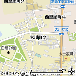 石川県羽咋市大川町ク周辺の地図