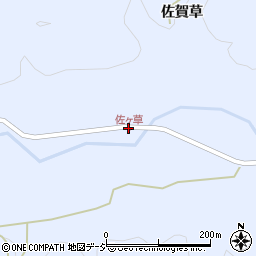 佐ヶ草周辺の地図