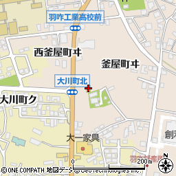 ファミリーマート羽咋釜屋町店周辺の地図