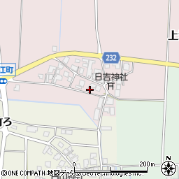 石川県羽咋市上江町お7周辺の地図