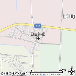 石川県羽咋市上江町お4周辺の地図