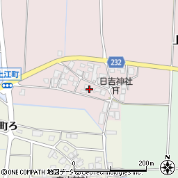 石川県羽咋市上江町お周辺の地図