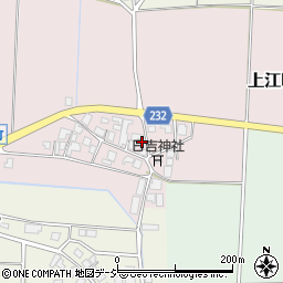 石川県羽咋市上江町お25周辺の地図