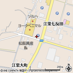 福島県いわき市錦町江栗大町周辺の地図