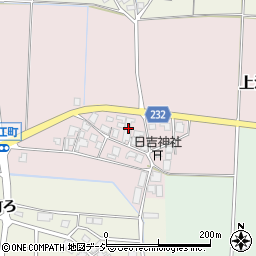 石川県羽咋市上江町お23周辺の地図