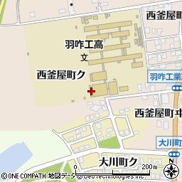 石川県羽咋市西釜屋町ク24-2周辺の地図