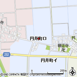 石川県羽咋市円井町（ロ）周辺の地図