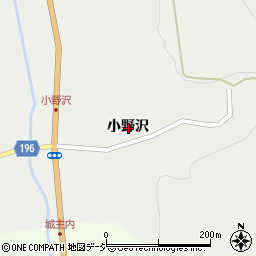 福島県東白川郡矢祭町中石井小野沢周辺の地図