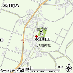 石川県羽咋市本江町エ周辺の地図