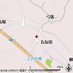福島県いわき市三沢町五反田周辺の地図