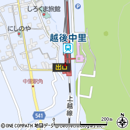 湯沢中里観光協会周辺の地図