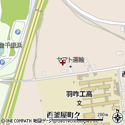 石川県羽咋市西釜屋町（オ）周辺の地図