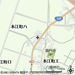 石川県羽咋市本江町ハ周辺の地図