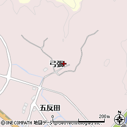 福島県いわき市三沢町弓張周辺の地図