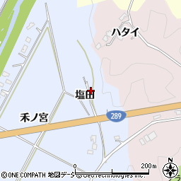 福島県いわき市川部町塩田周辺の地図