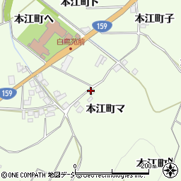 石川県羽咋市本江町マ周辺の地図