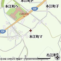 石川県羽咋市本江町（マ）周辺の地図