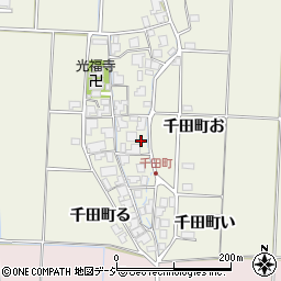 石川県羽咋市千田町お周辺の地図