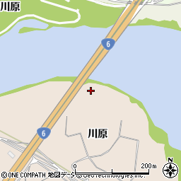 鮫川大橋周辺の地図