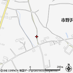 栃木県大田原市市野沢周辺の地図