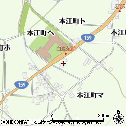 石川県羽咋市本江町ヘ周辺の地図