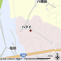 福島県いわき市三沢町ハタイ周辺の地図