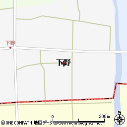富山県下新川郡朝日町下野周辺の地図