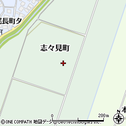 石川県羽咋市志々見町周辺の地図
