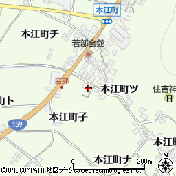石川県羽咋市本江町子周辺の地図