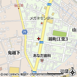 錦町山王簡易郵便局周辺の地図