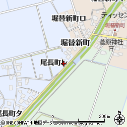 石川県羽咋市尾長町レ周辺の地図
