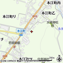 石川県羽咋市本江町カ周辺の地図