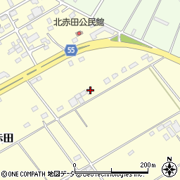 栃木県那須塩原市北赤田316-19周辺の地図