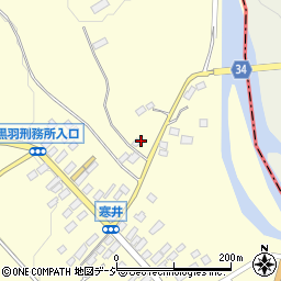 栃木県大田原市寒井1122-1周辺の地図