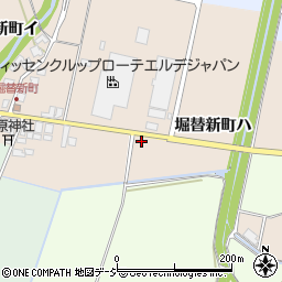 石川県羽咋市堀替新町（ハ）周辺の地図