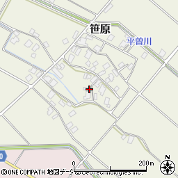 富山県下新川郡入善町笹原周辺の地図