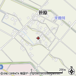 富山県入善町（下新川郡）笹原周辺の地図