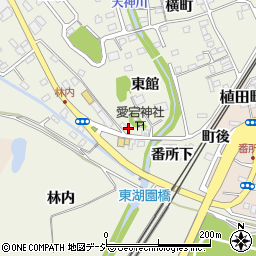 福島県いわき市植田町館崎周辺の地図